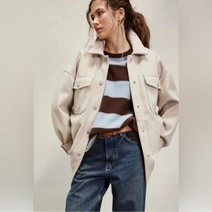 NWOT FREE PEOPLE WE THE FREE LOLA SHIRT JACKET $168